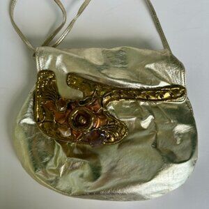 Vintage 1970's Carvalhu's Brutalist Amethyst, Brass... and bronze leatherCarvalh